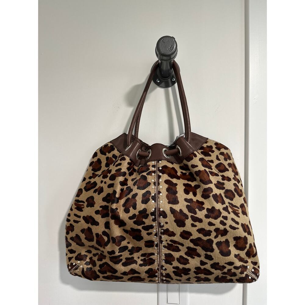 Michael Kors Astrid Cheetah Pattern Calf Hair Tote - Picture 4 of 9